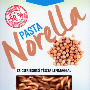 Pasta Norella Szénhidrátcsökkentett GLUTÉNMENTES csicseriborsó tészta lenmaggal - orsó 250g